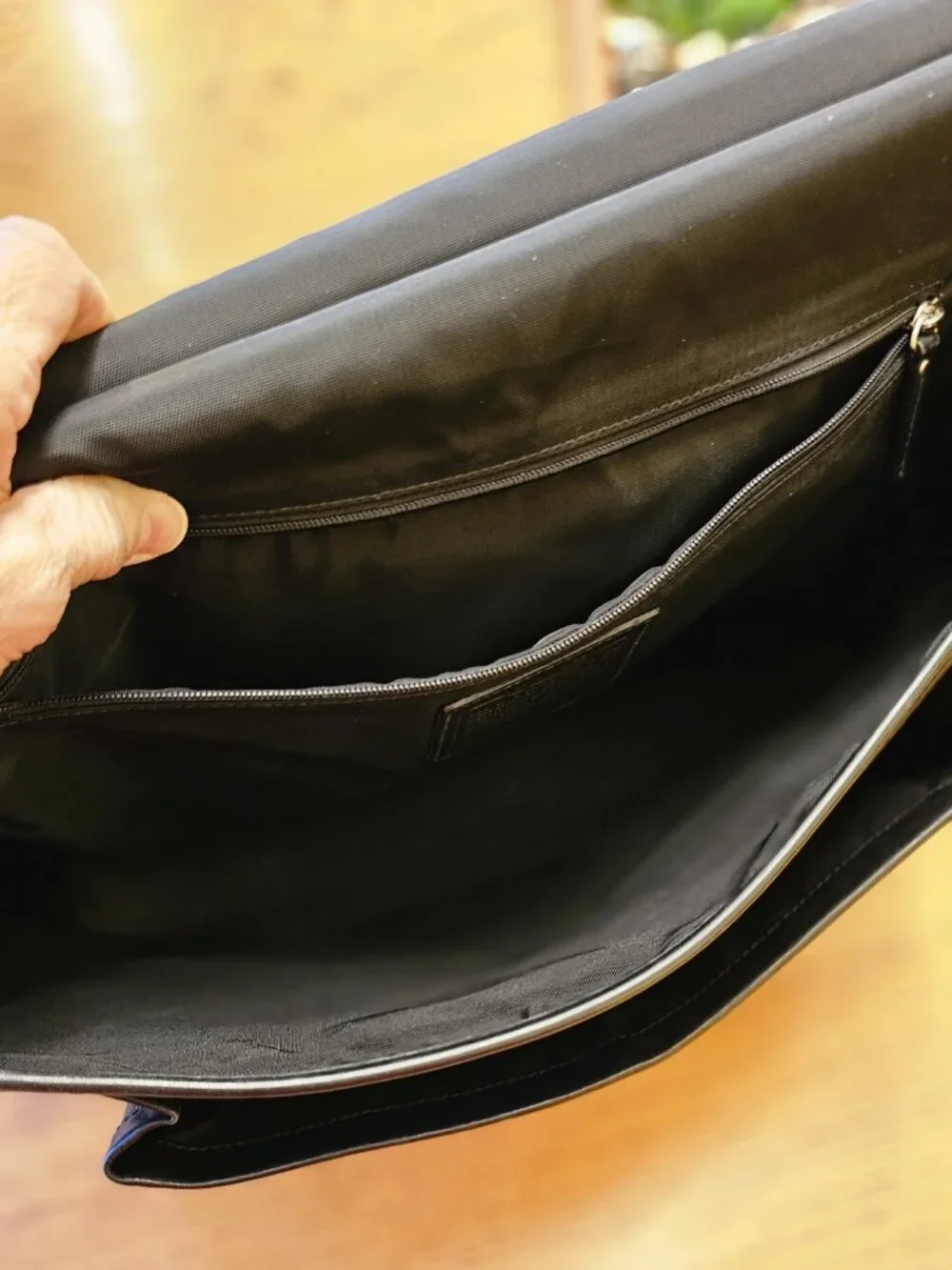 Coach Barclay Black Leather Briefcase Laptop Bag F06456 Vintage